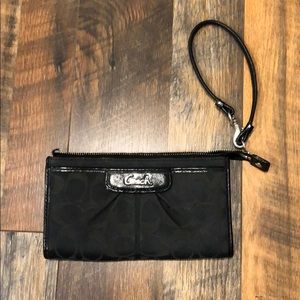 Black Coach wristlet